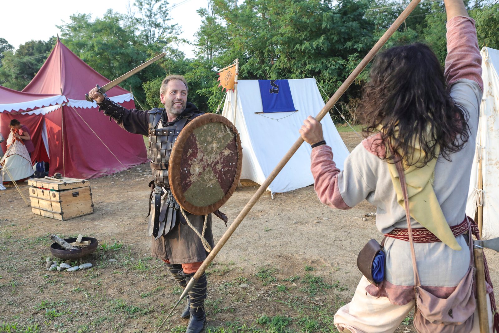 combattimento nell'accampamento